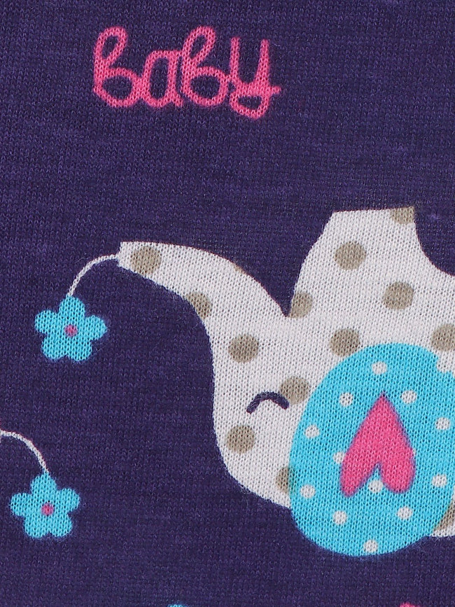 Lilpicks Cat and Elephant Print Pack of 2 Dress