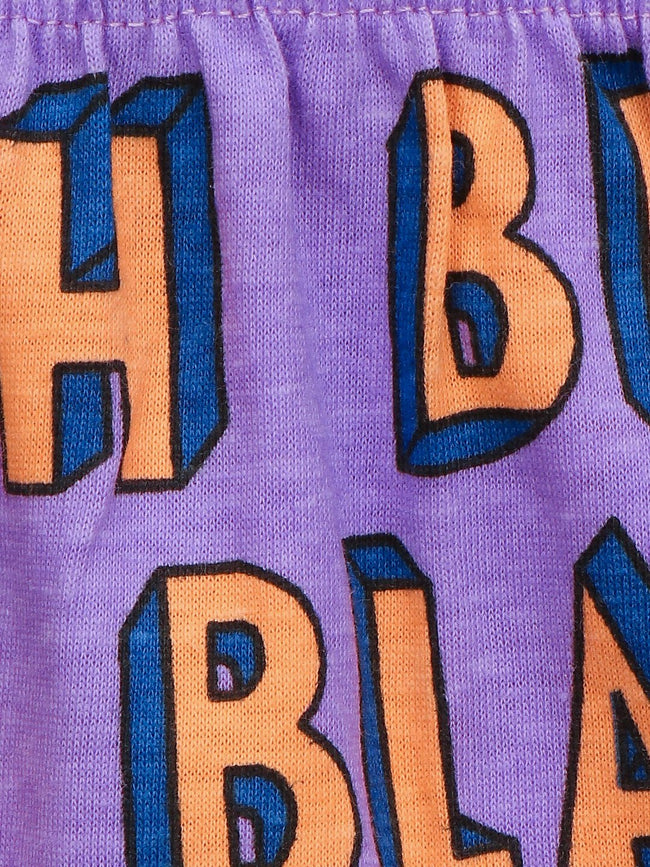 Lilpicks Funky Blah Print Shorts Nightsuit