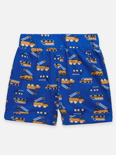 Lilpicks Crane Print Shorts Nightsuit