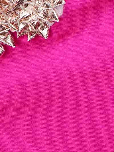 Floral Lehenga with Choli and Double Layer Ruffle Dupatta