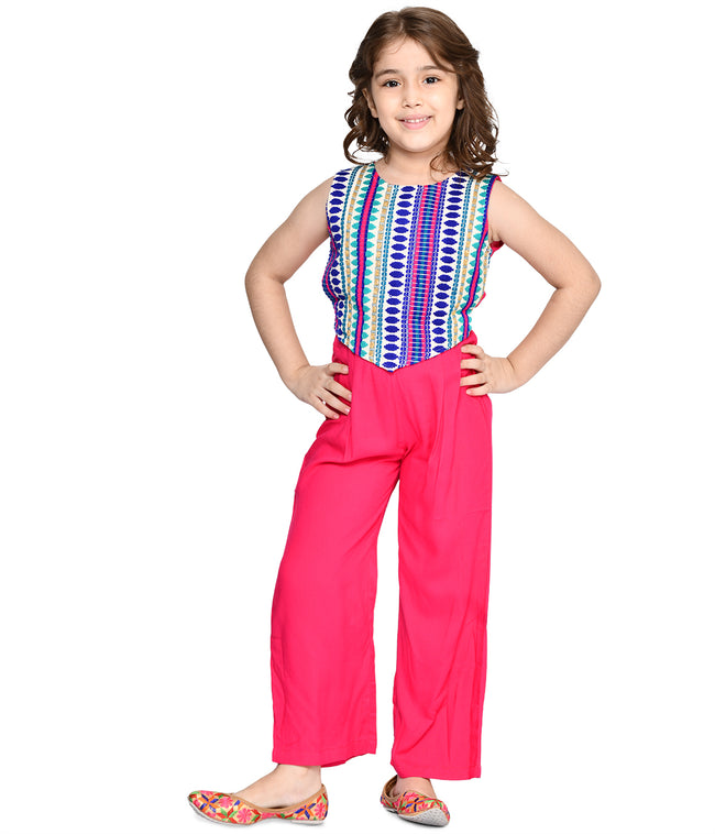 Weaved Threaded Ethnic Jumpsuit