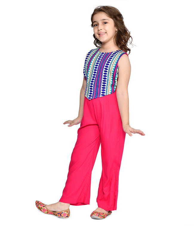 Weaved Threaded Ethnic Jumpsuit