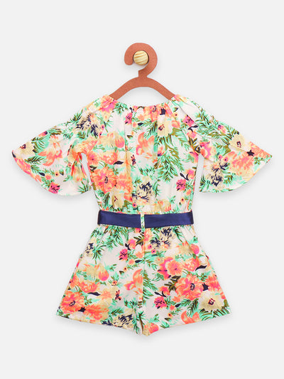 Jungle Print Short Jumpsuit