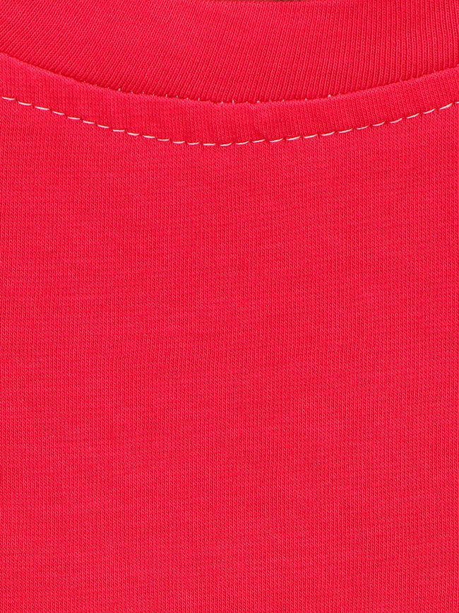 Red Tee with Denim Dungaree Set