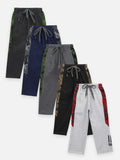 Army Print Panel Pack of 5 Track Pants