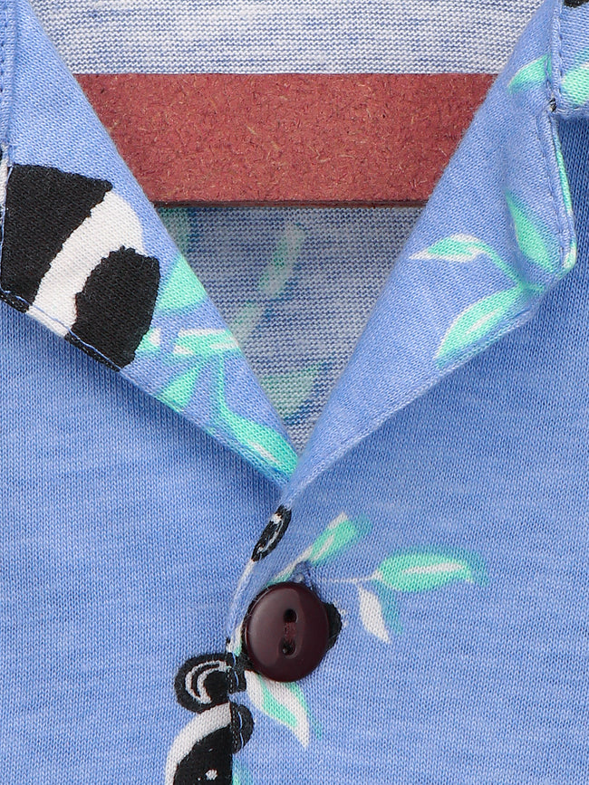 Panda Print Collar Overall NightSuit