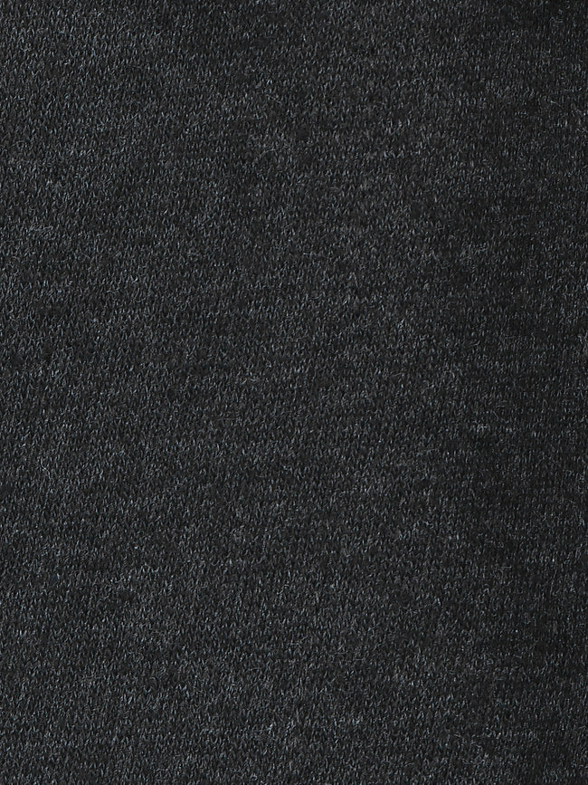 Dark Grey Knee Quilted Fleece TrackPant