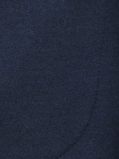 Navy Blue Knee Quilted Fleece TrackPant