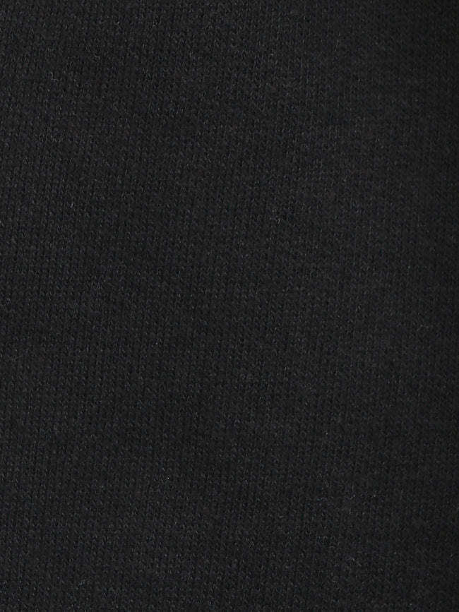 Black Knee Quilted Fleece TrackPant