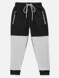 Dark Grey ColorBlock Fleece TrackPant