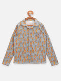 Giraffe Print Collar NightSuit