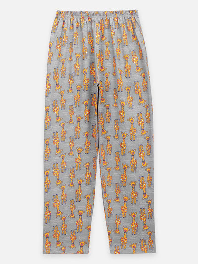 Giraffe Print Collar NightSuit