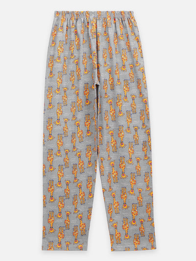 Giraffe Print Collar NightSuit