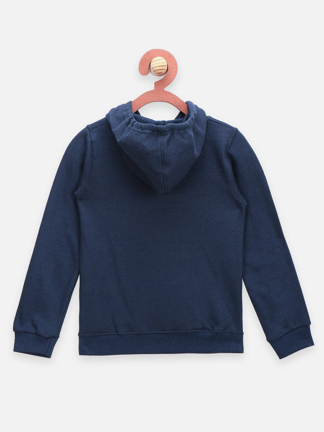 OH Happy Day Print Navy Hoodie