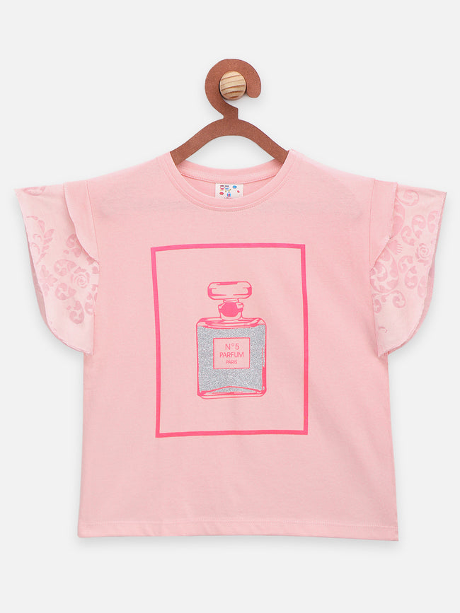 Green Peach Flared Sleeves Top - Pack of 2