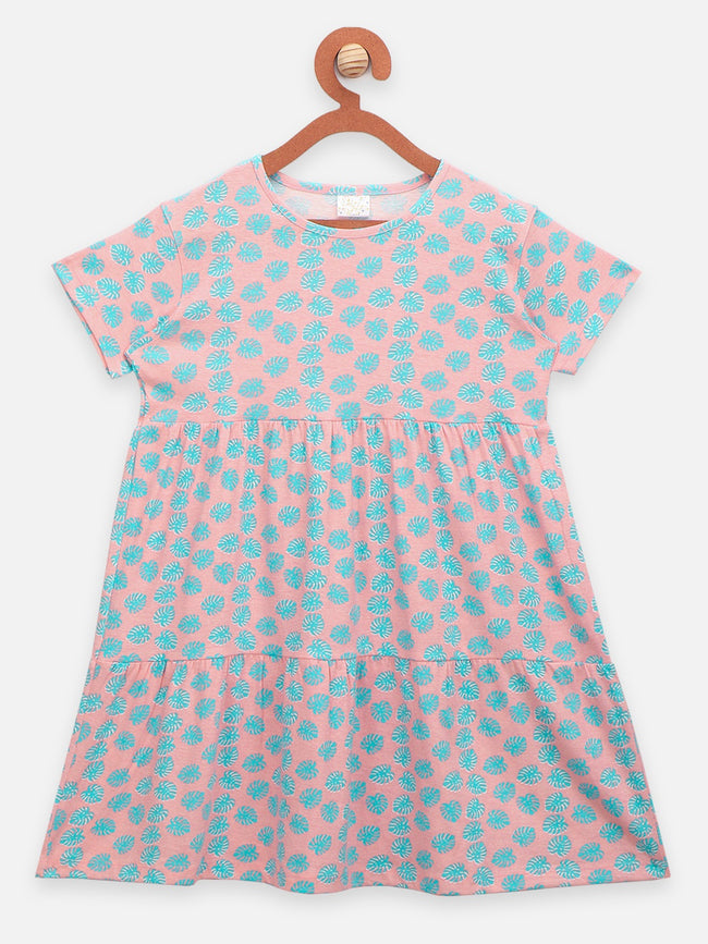 Multicolor Abstract Print Tiered Dress - Pack of 2