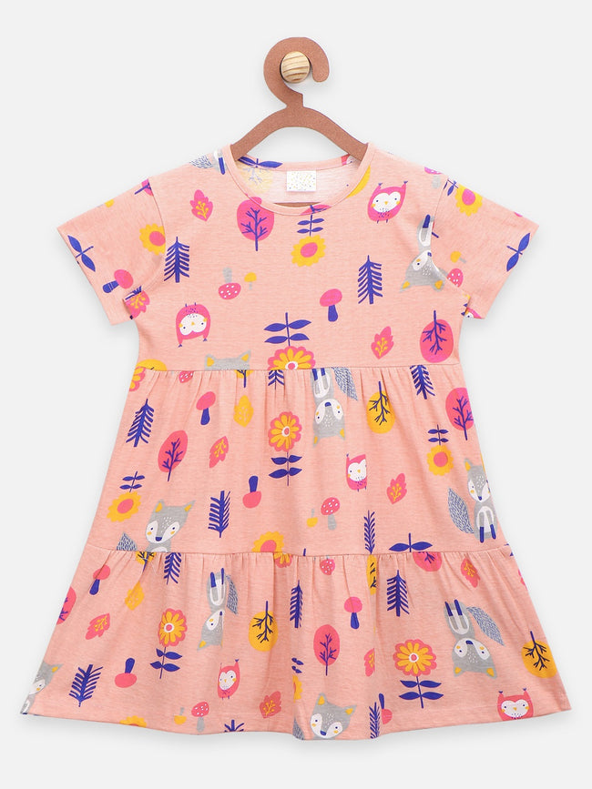 Multicolor Funky Print Tiered Dress - Pack of 2