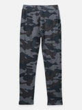 Black Creamy Off Army Print Leggings - Pack of 2