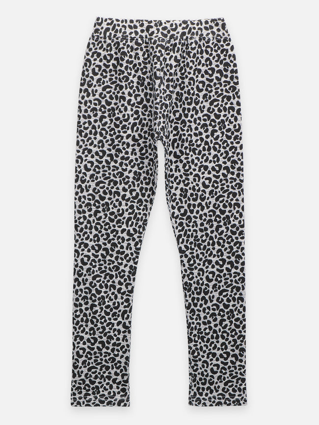 Multicolor Tiger Print Leggings - Pack of 2
