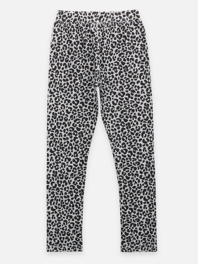 Multicolor Tiger Print Leggings - Pack of 2