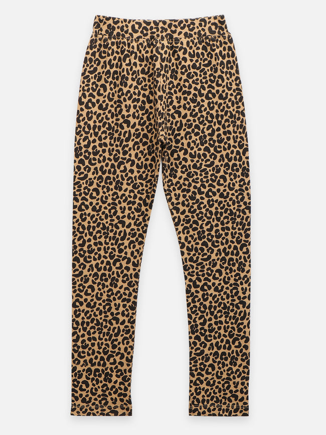 Multicolor Tiger Print Leggings - Pack of 2