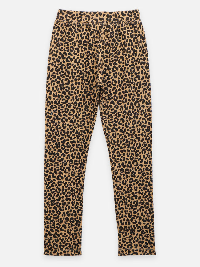 Multicolor Tiger Print Leggings - Pack of 2