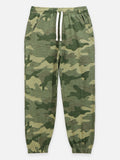 Green Beige Army Print Jogger Pant - Pack of 2