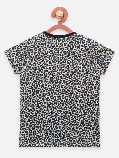 Black Grey Cool Print T-shirt - Pack of 2