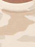 Green Beige Army Print T-shirt - Pack of 2