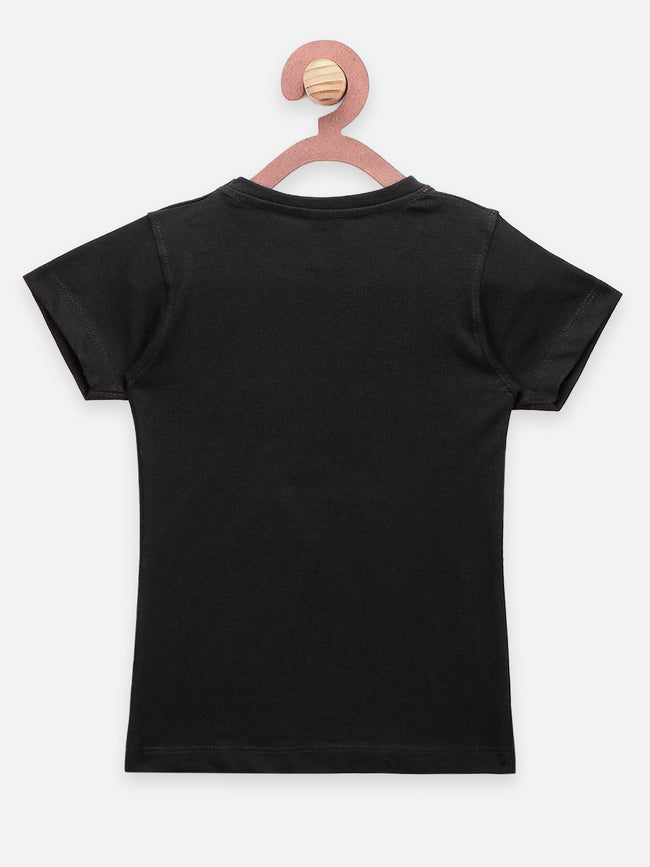 Black Green Game Over Print T-shirt - Pack of 2