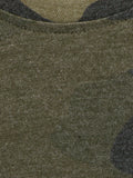 Green Grey Army Melange Print T-shirt - Pack of 2