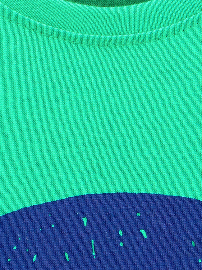 Blue Green Little Rebel Print T-shirt - Pack of 2