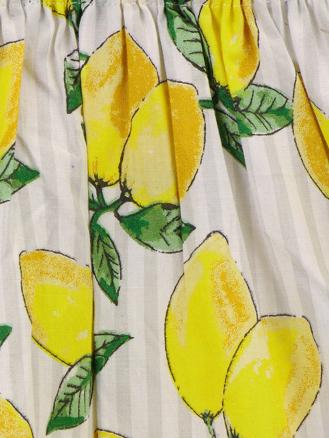 Lemon Yellow Coordinated Skirt Set