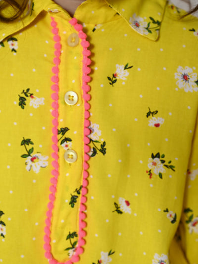Yellow Asymmetrical Dress