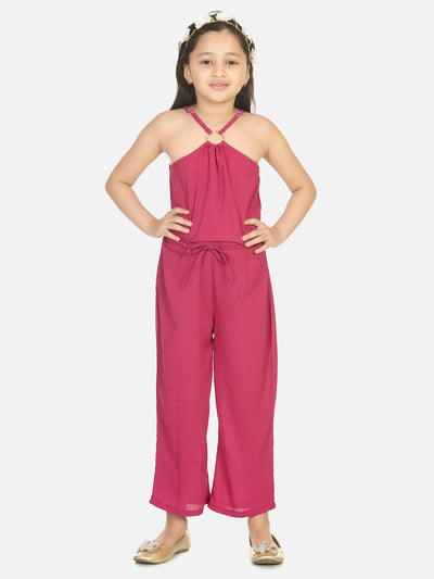 Mauve Ring Design Full Jumpsuit