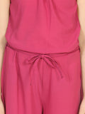 Mauve Ring Design Full Jumpsuit