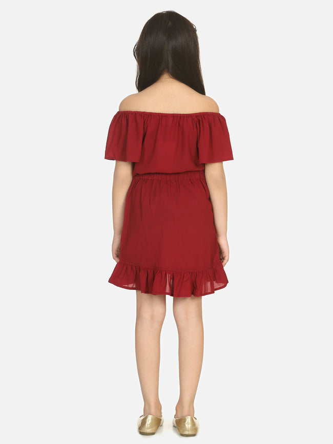 Maroon Coordinated Clothing Set