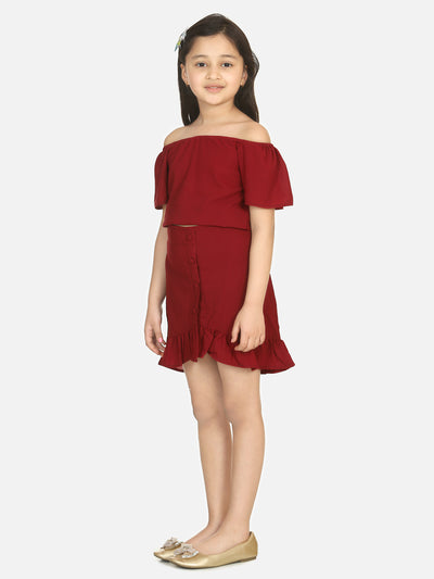 Maroon Coordinated Clothing Set