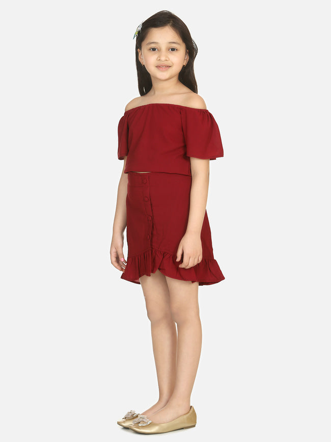 Maroon Coordinated Clothing Set