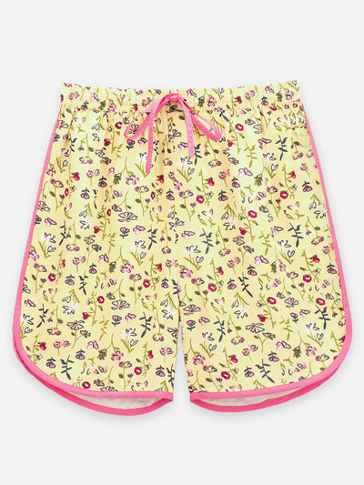 Floral Print Stylish Girls Shorts