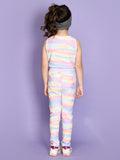 Rainbow Sports Top with Legging Set