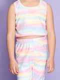 Rainbow Sports Top with Legging Set