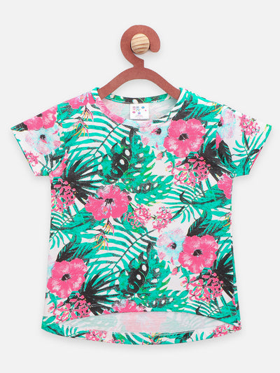 Evil Eye & Floral Print Top Pack of 2