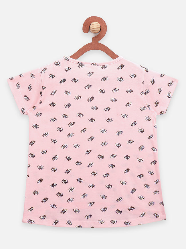 Evil Eye & Floral Print Top Pack of 2