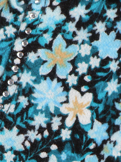 Floral Print Drawstring Shorts Set of 2