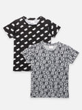 Funky Dollar Printed Summer Cool T-shirt Pack of 2