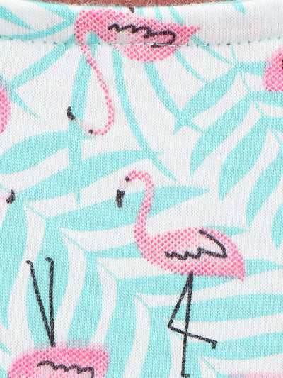 Swan & Coffee Printed Sleeveless Dress Pack of 2