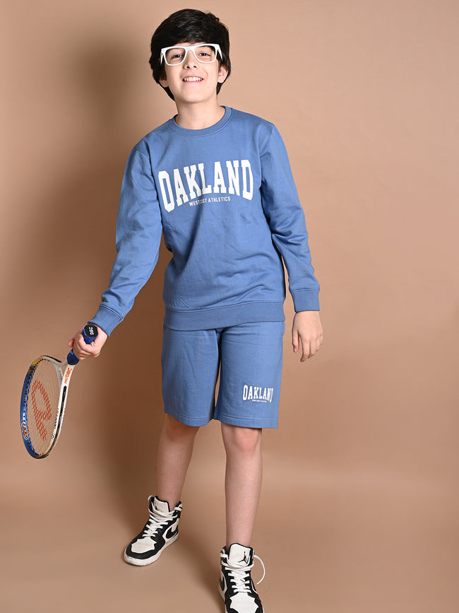 Oakland Printed Sweatshirt with Shorts