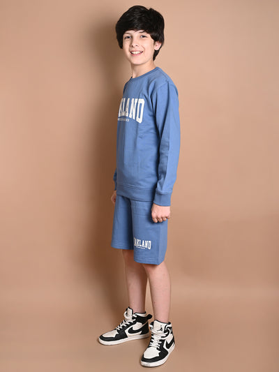 Oakland Printed Sweatshirt with Shorts