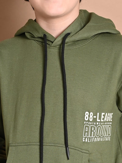 Solid Plain Hooded Sweatshirt with Shorts Set